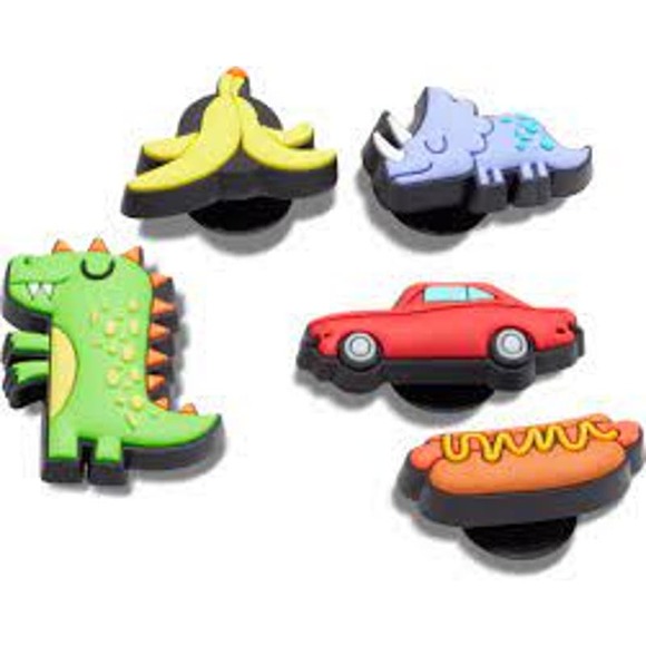 Crocs Uniquely You Kids Unisex Young Boy Cartoons Jibbitz Shoe Charms, 5-Pack - Picture 2 of 6